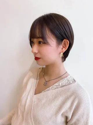 ショート 美髪矯正透明感カラー 江川 和輝のヘアスタイル