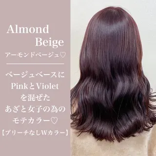 ミディアム カラー ヘアアレンジ 🪞official THREE 横浜🎀のヘアスタイル