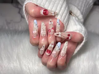 ネイル Chiara 長さだしのネイルデザイン