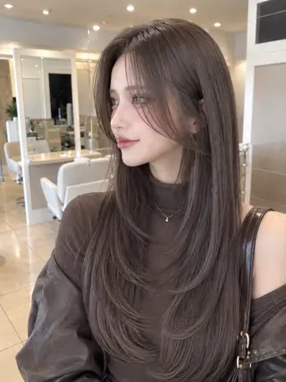 ロング カラー 金子 直樹のヘアスタイル