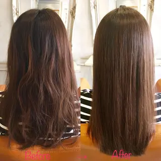 ロング カラー 縮毛矯正&髪質改善 MAILHAIRのヘアスタイル