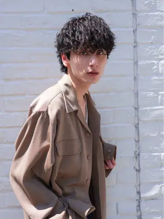 パーマ メンズ フェザーパーマ原宿 fifth 凜空のヘアスタイル