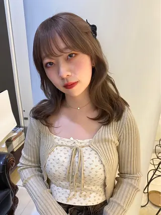 ミディアム カラー mai / linoah˚✧のヘアスタイル