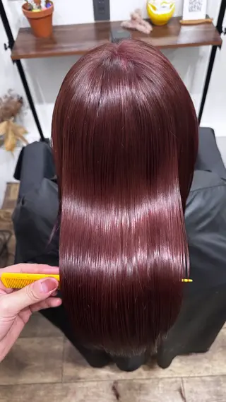 セミロング カラー 椎葉 祐也のヘアスタイル