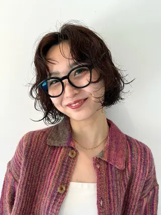 ショート パーマ パーマ/パーマ落とし /松葉康太のヘアスタイル