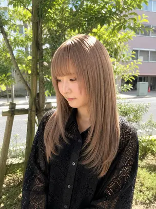 ロング 《髪質改善 UN BLEACH》のヘアスタイル