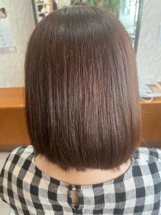 ショート カラー 髪質改善/ストレート /艶髪/熊谷はつなのヘアスタイル