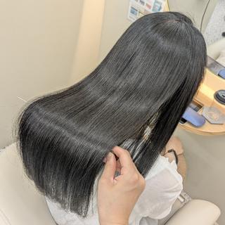 セミロング 🌻 銀座水素ケア 🌻 只腰 花のヘアスタイル