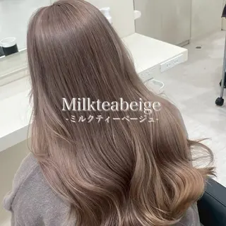 ロング カラー 🧁透明感×モテ💞 WカラーNanamiのヘアスタイル