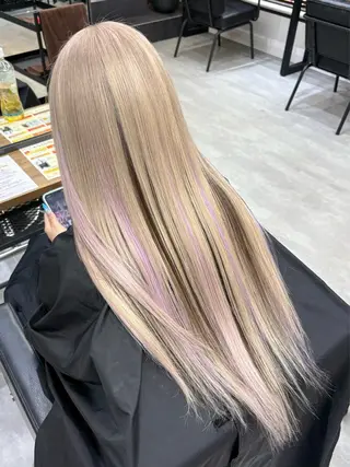 ロング カラー KEISUKE🐶 カラー×エクステ特化のヘアスタイル