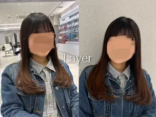 ロング レイヤーカット/ ヘアカラー/RENAのヘアスタイル