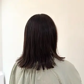 ミディアム カラー ヘアアレンジ みなみ/韓国ボブ/ 韓国レイヤーのヘアスタイル