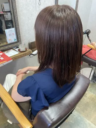 ミディアム カラー 三川 啓英 / 縮毛矯正/髪質改善のヘアスタイル