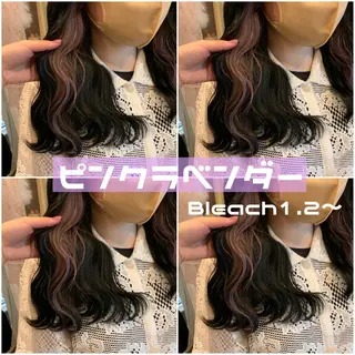 ロング カラー ヘアアレンジ 渋谷🩶ハイトーン 🩶FUMUのヘアスタイル