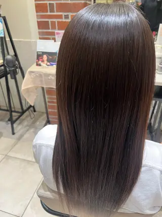 ロング パーマ 髪質改善・ショートレ イヤーボブ🧡関玲子のヘアスタイル