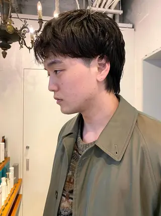 ショート パーマ メンズ おしゃれパーマ メンズ特化/みーまんのヘアスタイル