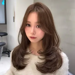 ロング カラー ユナ hearts.店長のヘアスタイル
