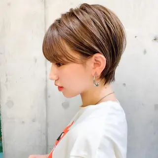 ショート カラー 縮毛矯正/レイヤー taiga🧡のヘアスタイル