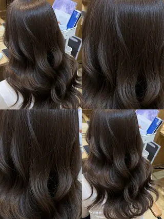 ロング カラー 👑髪質改善Wカラー 👑アユカのヘアスタイル