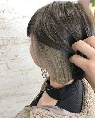 ショート カラー 透明感カラー/韓国 ブリーチ/古橋のヘアスタイル