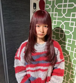 ロング ユウキ カットモデル様募集中のヘアスタイル