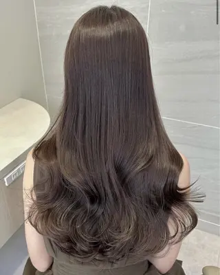 ロング カラー 似合わせ/透明感 /顔まわりカット🌿のヘアスタイル