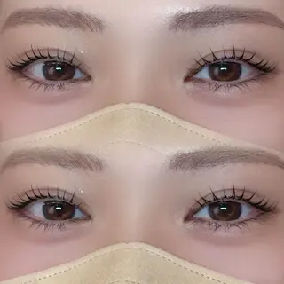 マツエク・マツパ Helena_しゅり 透明感カラー/まつパのマツエク・マツパデザイン