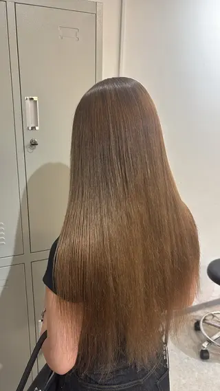 ロング 🍈暗髪艶カラー /🥣韓国風カラーのヘアスタイル