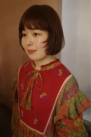 ショート カラー 西山 紗耶香🪽 透明感カラー/ボブのヘアスタイル