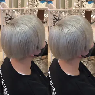 ショート カラー 髪質改善・縮毛矯正 特化・ユウシンのヘアスタイル