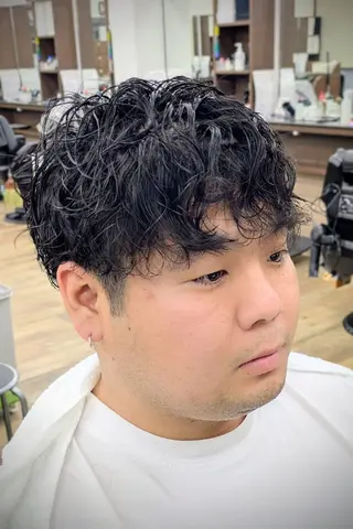 ショート パーマ 理容プラージュ燕三条 福井のヘアスタイル