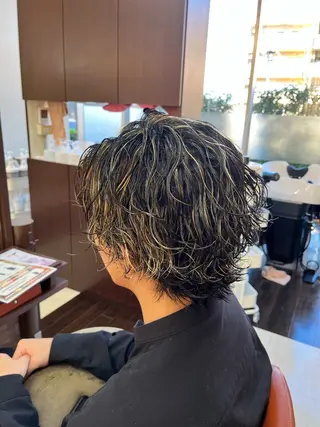 ショート カラー パーマ メンズ 🧊メンズ特化🧊 高木航希のヘアスタイル