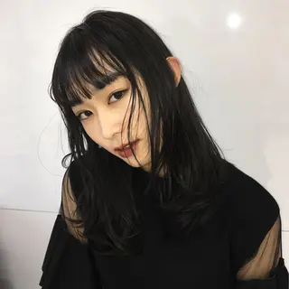 セミロング パーマ Fuu👣ボブ/ボブ ヘア/ベージュカラーのヘアスタイル