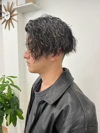 ミディアム カラー パーマ ヘアアレンジ メンズ 💎髪質改善特化💎 RUITOのヘアスタイル