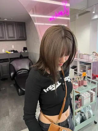 ミディアム 中野 光瑠のヘアスタイル