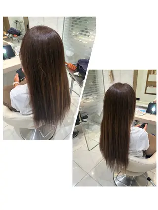 ロング カラー 縮毛矯正&髪質改善 西野のヘアスタイル