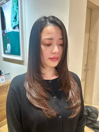 ロング 大山杏奈/ショート ボブ/カットモデルのヘアスタイル