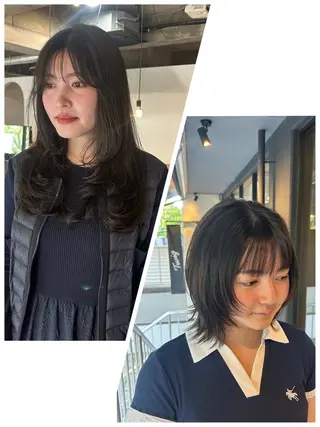 セミロング twig 山田 永嶋芽衣のヘアスタイル