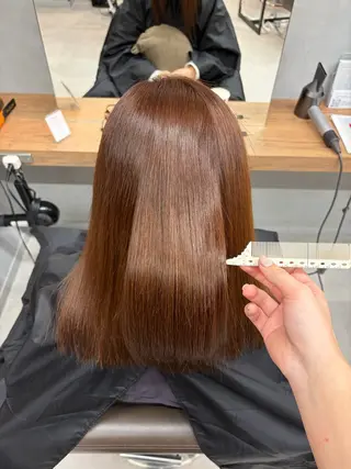 ミディアム カラー ブリーチ✨/似合わせ カラー🎀/Yuzuのヘアスタイル