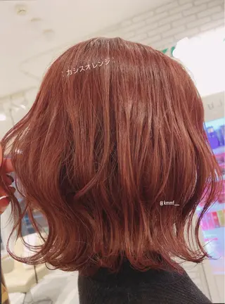 ミディアム カラー 早田 遥 🍊.のヘアスタイル
