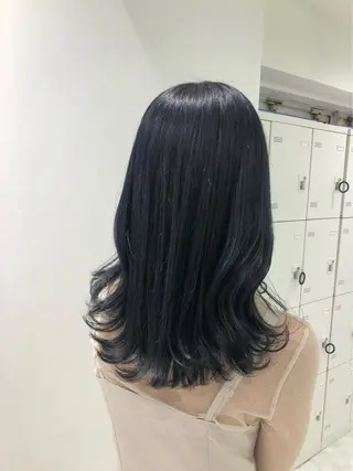 セミロング カラー ヘアアレンジ Over hair_ misakiのヘアスタイル