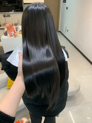 ロング カラー ✨ ラフィス川崎✨ しゅけ髪質改善カラーのヘアスタイル