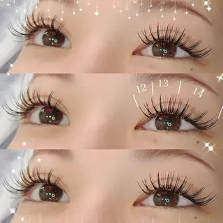 マツエク・マツパ Merci𖤐´ 長谷川　【万代】のマツエク・マツパデザイン