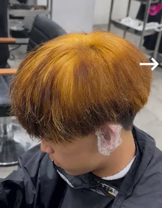 カラー メンズ メンズヘア カット、パーマ特化のヘアスタイル