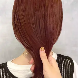 ミディアム カラー ヘアアレンジ レイヤー×ベージュ ×暖色🩷AINAのヘアスタイル