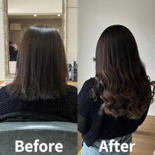 ロング 河野 七優のヘアスタイル
