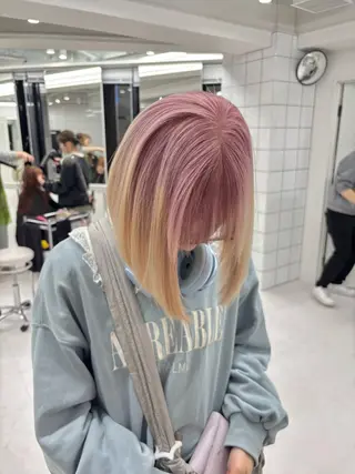 ミディアム 🎗副店長/井上 竜 ブリーチ指名No.1のヘアスタイル