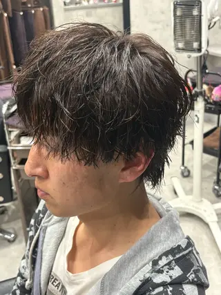 パーマ メンズ ⚡️大宮パーマ特化 美容師⚡️ 真裟斗のヘアスタイル