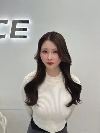 ロング カラー ヘアアレンジ 透明感カラー🎀艶髪 Anju/渋谷🎀のヘアスタイル