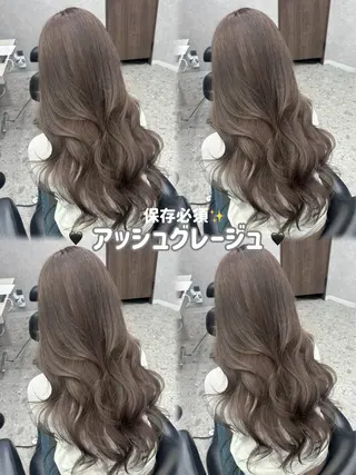 ロング カラー 家村 茉由のヘアスタイル